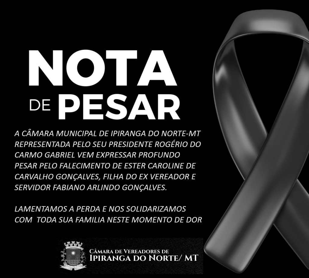 Nota de Pesar Nota de Pesar