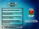 Pauta para hoje