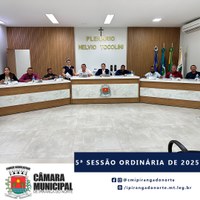 5° SESSÃO ORDINÁRIA DE 2025