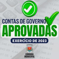 A CÂMARA APROVA CONTAS ANUAIS DA PREFEITURA REFERENTE AO EXERCÍCIO DE 2023