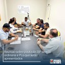 REUNIÃO DISCUTE PAUTA DA 20ª SESSÃO ORDINÁRIA E PROJETOS DE LEI EM ANÁLISE