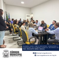 Reunião geral com o executivo, legislativo e servidores do segmento público, referente ao RGA (Reajuste Geral Anual)
